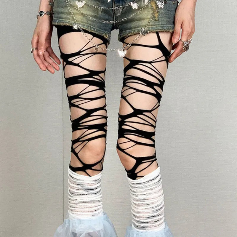 Cutout Mesh Leggings | OWNLUXE