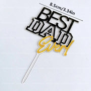 Father’s Day Acrylic Sign – Modern Clear Tabletop Décor