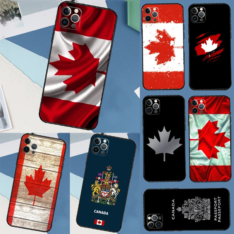 Canada Canadian Flag Case For Samsung Galaxy S25 Ultra S20 S21 S22 S23 S24 Ultra S9 S10 Plus S25 FE Cover Coque