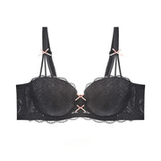 Push Up Lace Half Cup Bra | OWNLUXE