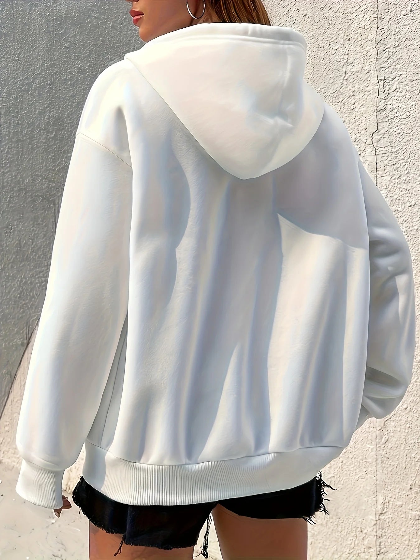 Zip-Up Long-Sleeve Hoodie | OWNLUXE