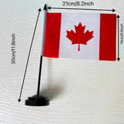 Canadian Desk Flag – Polyester Maple Leaf Office & Decor Banner | OWNLUXE