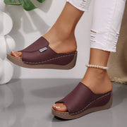 Women’s Wedge Slippers – Open-Toe Summer Sandals