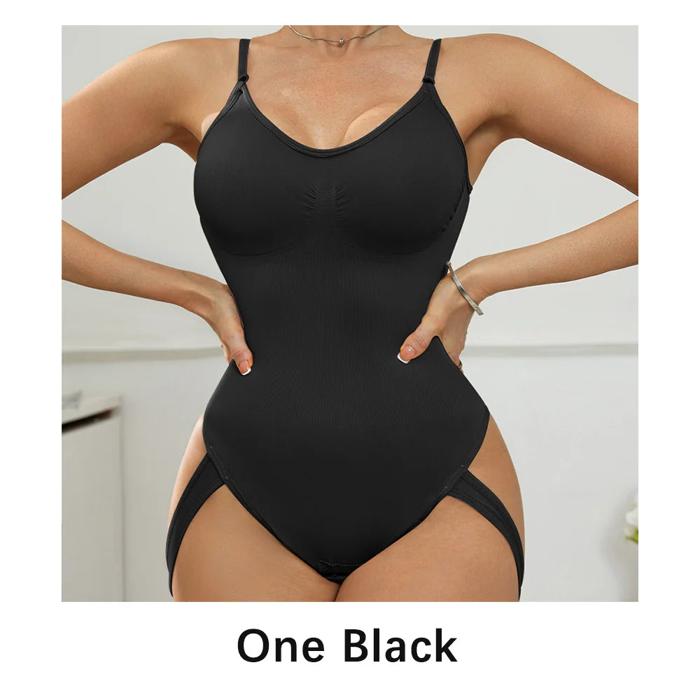 Seamless Butt Lifter Thong Bodysuit - Tummy Control Shapewear
