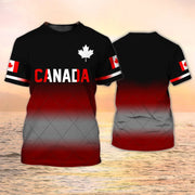 Canada Flag Graphic T-Shirt – 3D Print Oversized Tee | OWNLUXE
