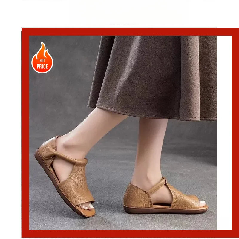 Women's Open Toe Retro Vintage Sandals – Shop at OWNLUXE