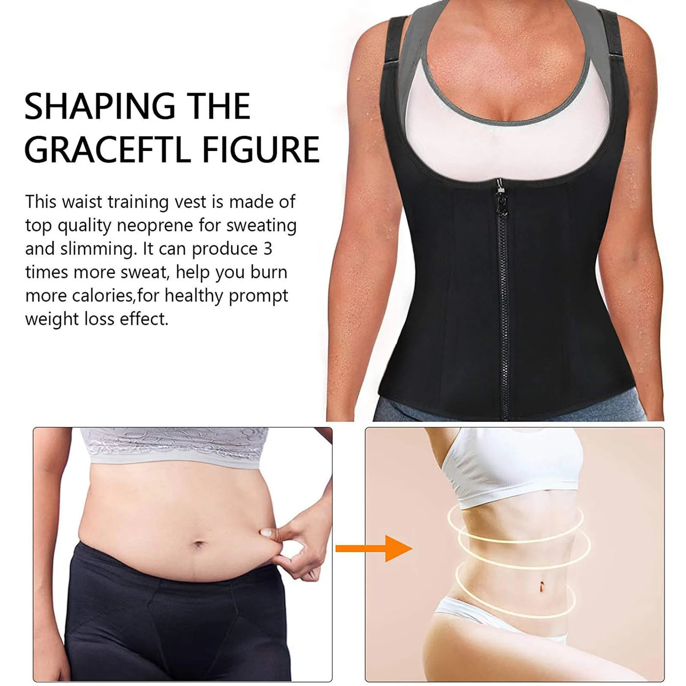 Firm-Control Waist Cincher, Wire-Free Cupless Shaper