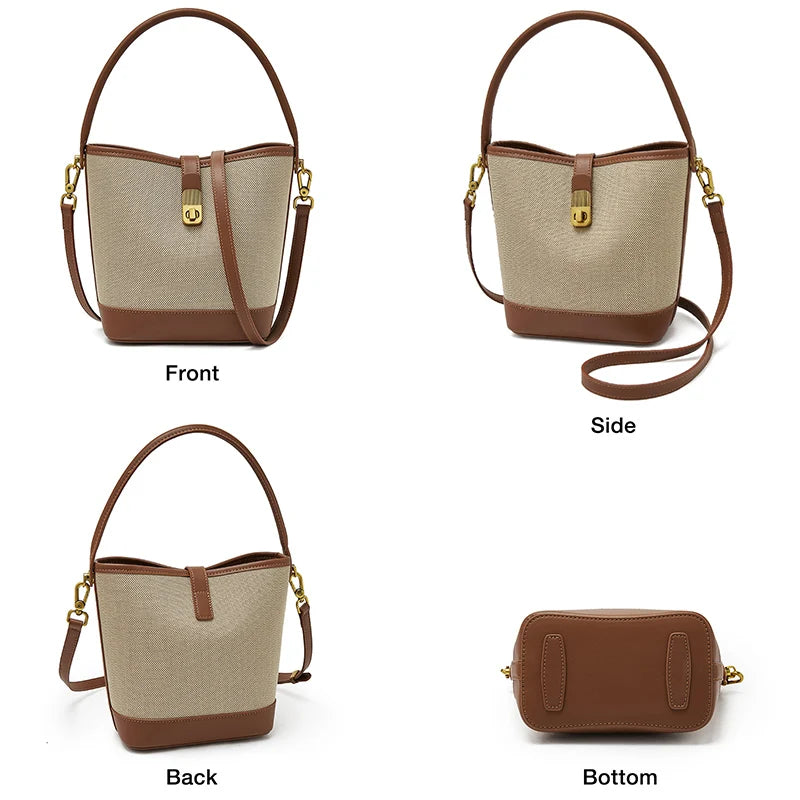 Leather Bucket Bag | OWNLUXE