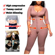Full Body Colombian Shapewear Bodysuit - High Compression with Arm Slimming