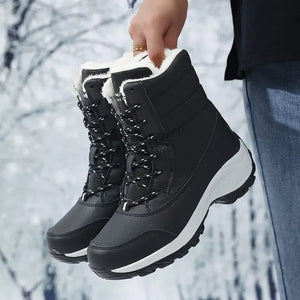 Women’s Winter Wedge Snow Boots | Bottes de Neige d’Hiver à Talon Compensé pour Femmes