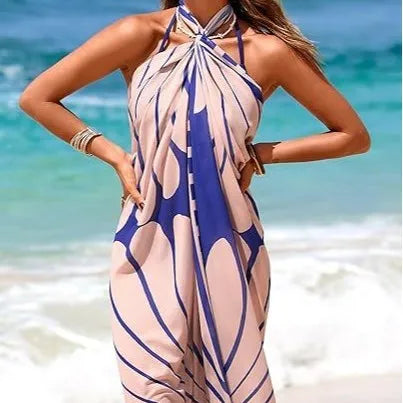 Printed Maxi Floral Wrap Dress | OWNLUXE