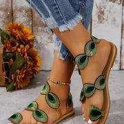 Plus-Size Yellow Embroidered Sandals – Shop at OWNLUXE