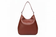 Vintage PU Leather Shoulder Bag – Structured Bucket Design