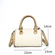 Soft Cow Leather Tote Bag with Zipper Closure