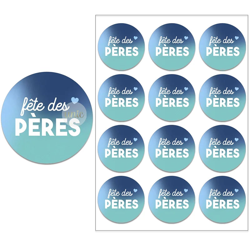 Happy Father's Day Decor Sticker Labels Bonne Fête Des | OWNLUXE