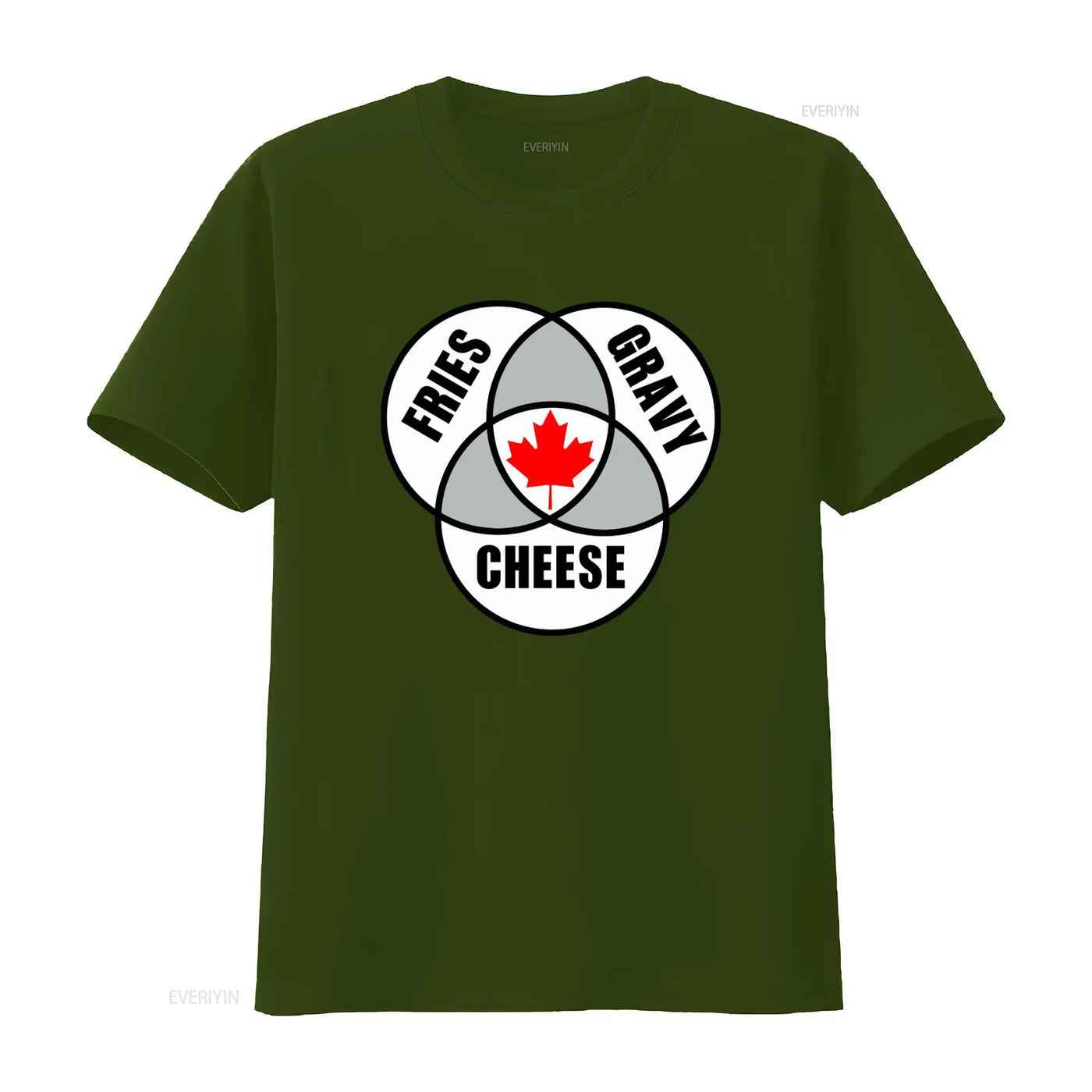 Canadian Poutine T-Shirt – Vintage Washed Maple Leaf Graphic Tee, S–6XL | OWNLUXE