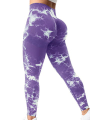 Women’s High-Waist Booty-Lifting Paisley Leggings – Seamless