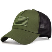 USA Flag Mesh Trucker Cap — Breathable Adjustable Hat | OWNLUXE