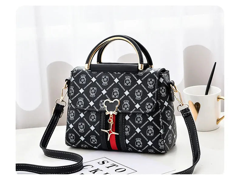 Luxury Designer Shoulder Bag - Women's Printed Monogram Tote Handbag