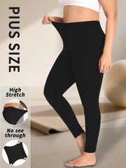 Extended-Size Yoga Running Leggings | OWNLUXE