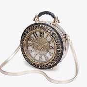 PU Leather Clock-Shaped Crossbody Bag | OWNLUXE