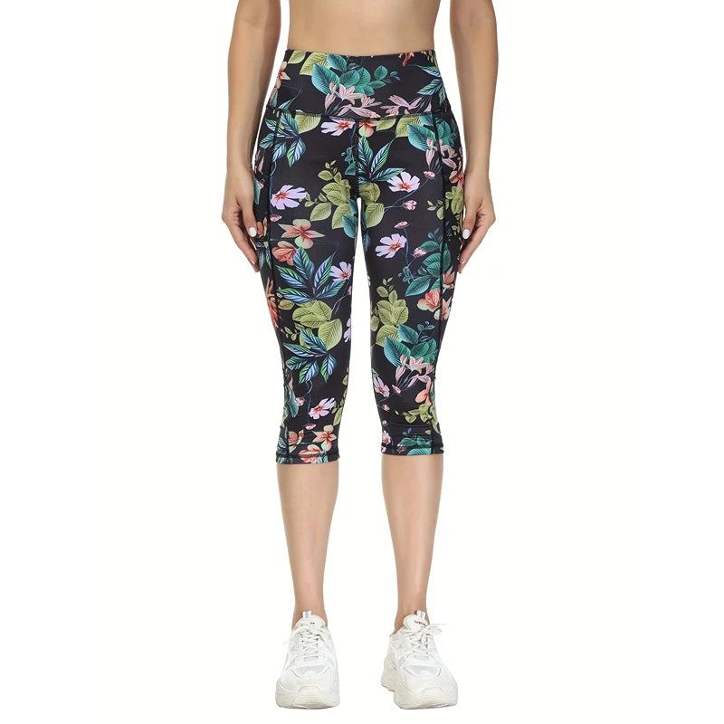 Calf-Length Jogger Leggings - Ponte-De-Roma Yoga Pants for Women
