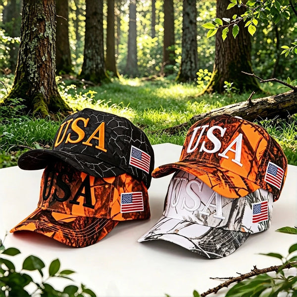 Adjustable Embroidered Camo Flag | OWNLUXE
