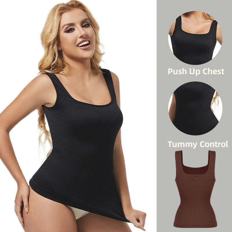 Vest Compression Tummy-Control Seamless Top | OWNLUXE