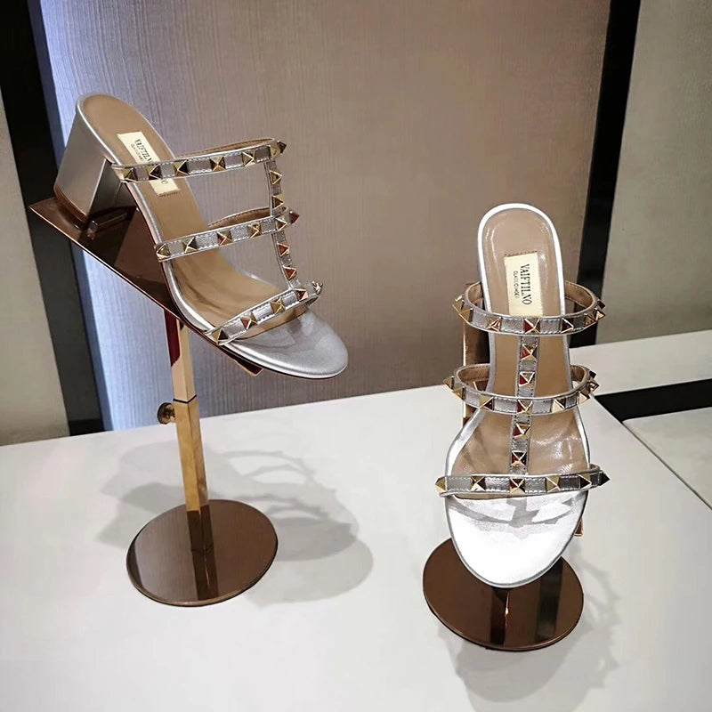 Women's Leather Heels (White Matte) – Shop at OWNLUXE
