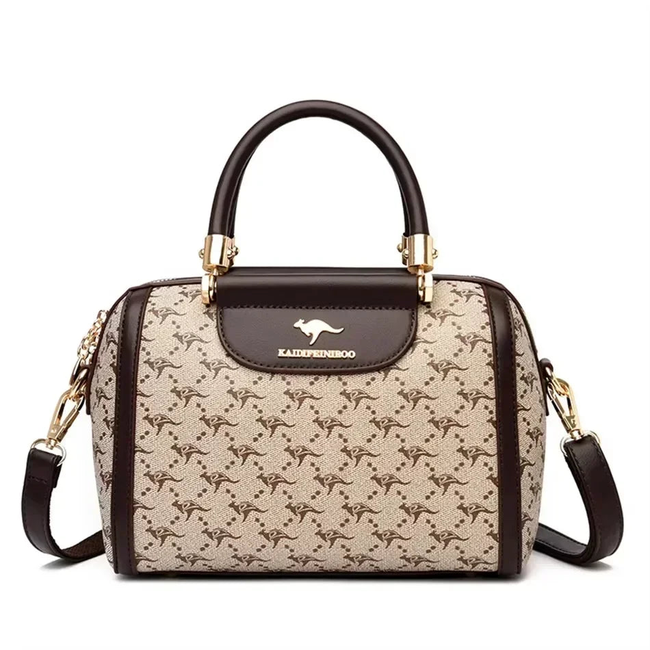 Animal Print Large Capacity Tote Bag - Soft Leather Crossbody | OWNLUXE