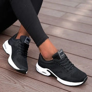 Breathable Patchwork Lace-Up Sneakers for Everyday Wear