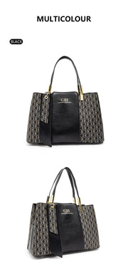 CH Large Capacity Design Brand Women's Bag Letters Temperament Fashion Design Sense Versatile Shopping Elegant Crossbody