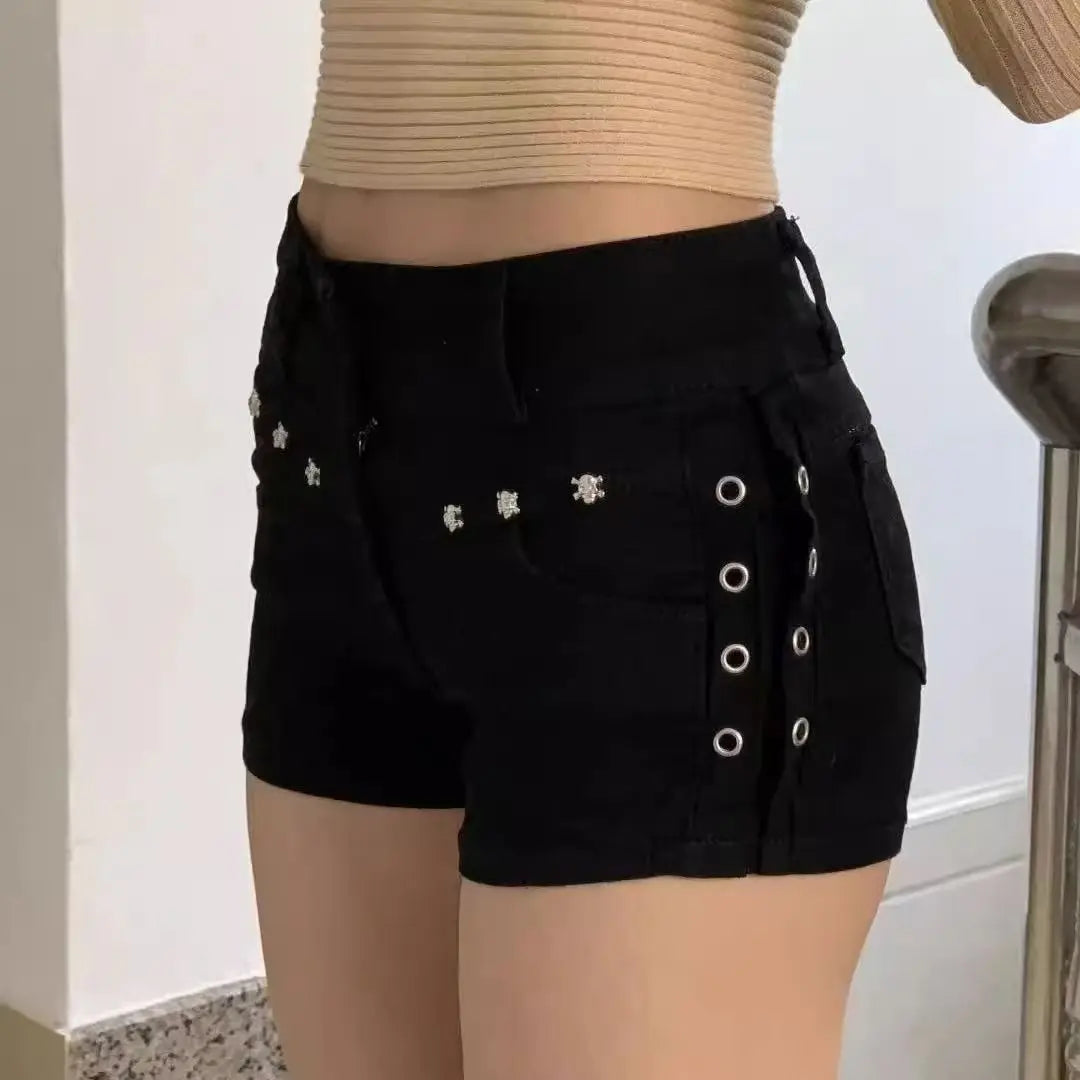 Skinny Lace Vintage Shorts | OWNLUXE