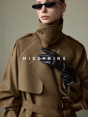 Women's Trench Coat (Khaki) | OWNLUXE