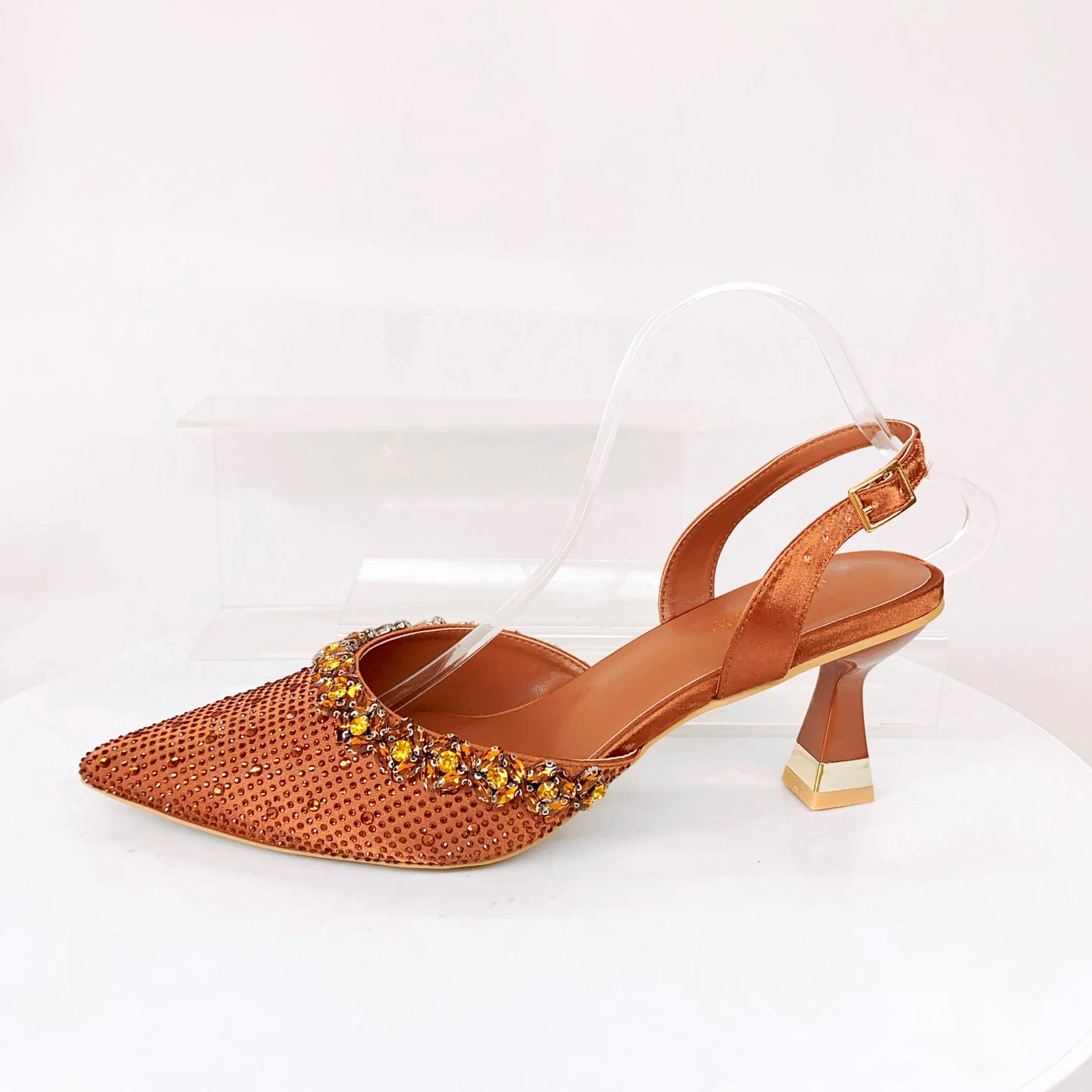 Crystal Sandals and Clutch Bag Set – Rhinestone Party Heels