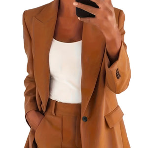 ✨ Women's 2-Piece Office Set – Chic Blazer & Trousers | Ensemble 2 pièces femme – Blazer chic et pantalon