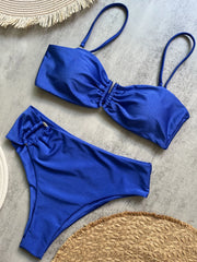 Push-Up Thong Bandeau Bikini Set | OWNLUXE