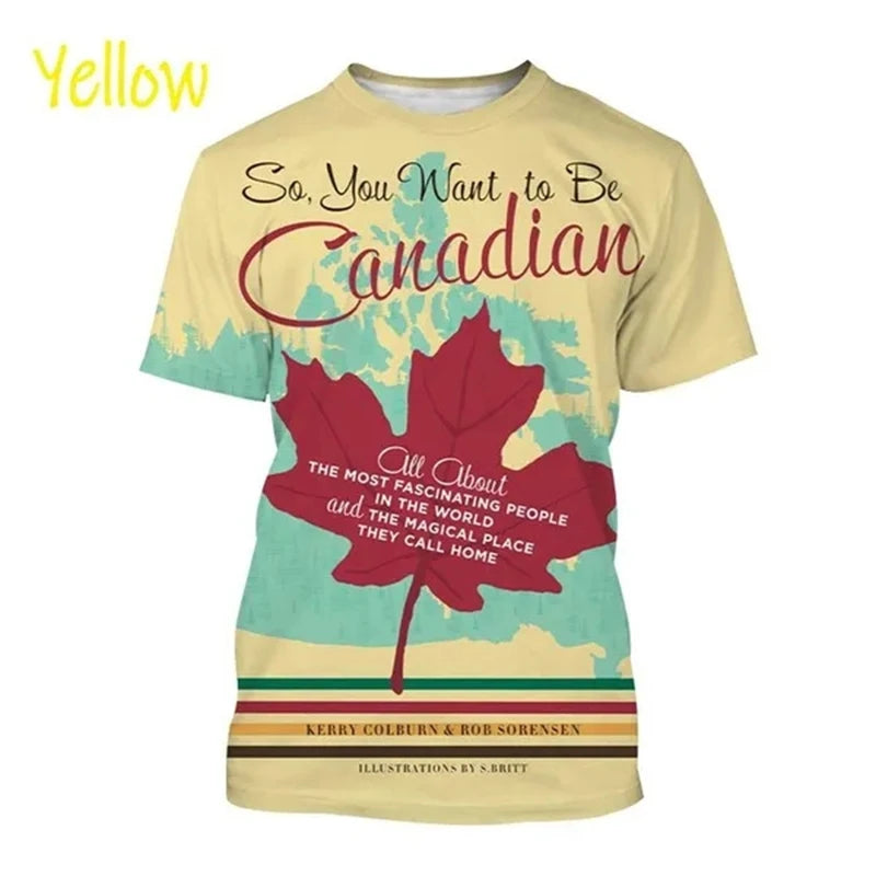 I Love Canada Flag Graphic T Shirt For Men Clothing T-Shirt | OWNLUXE