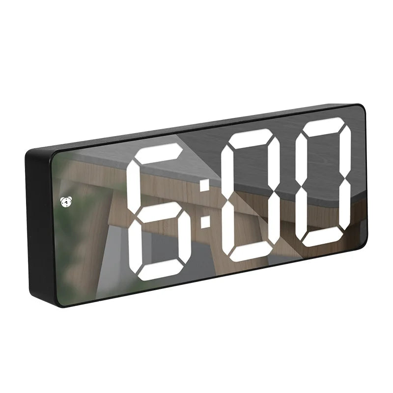 LED Digital Alarm Clock with Snooze, Time & Calendar