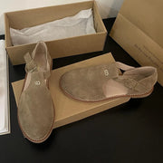 Women's Leather Retro Sandals (Khaki) – Shop at OWNLUXE