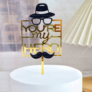 Father’s Day Acrylic Sign – Modern Clear Tabletop Décor