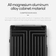 Aluminum Rolling Luggage with 360° Spinner Wheels