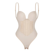 Backless Bodysuit Shapewear with Push Up Bra & Tummy Control