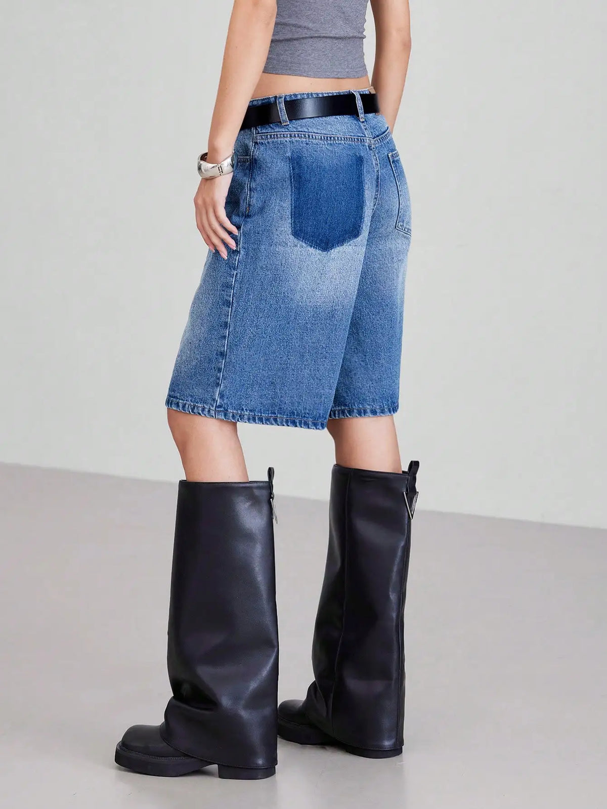 Women's Denim Retro Shorts – Shop at OWNLUXE