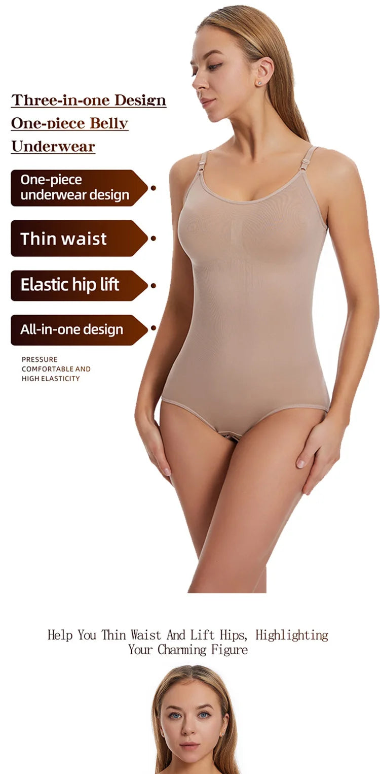 Tank Top Bodysuit Shapewear with Tummy Control & Shorts