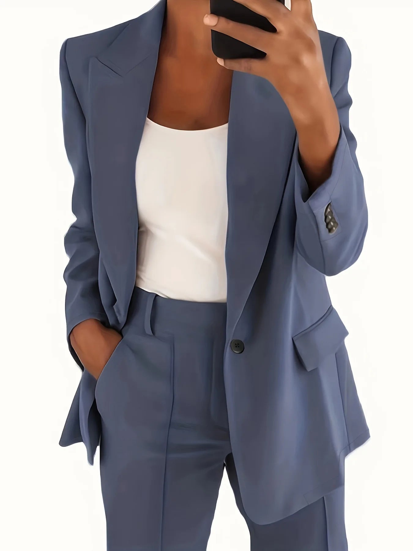 ✨ Women's 2-Piece Office Set – Chic Blazer & Trousers | Ensemble 2 pièces femme – Blazer chic et pantalon