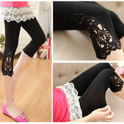 Lace Sport Skinny Cropped Leggings | OWNLUXE