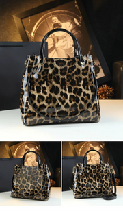 Genuine Leather Crocodile Print Tote - 2025 Trend Bucket Bag