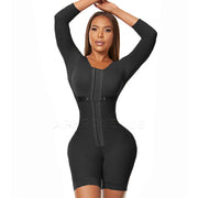 Long Sleeve Compression Bodysuit - Butt Lifter & Post-Lipo Shapewear | OWNLUXE