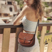 Boho Saddle Crossbody Bag - PU Leather with Adjustable Strap | OWNLUXE
